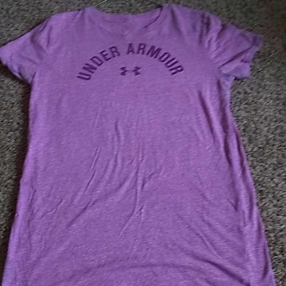 Pinkish purplish under armor shirt